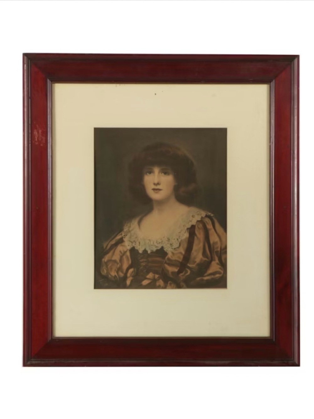 Hand-colored Photogravure of a Woman’s Portrait